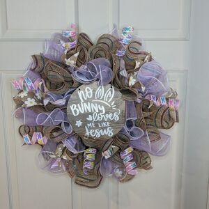 "No Bunny" Mesh Wreath
